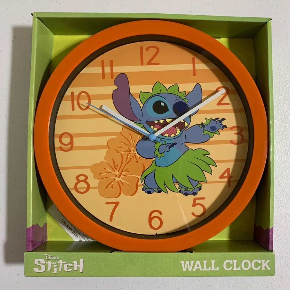 Disney Stitch Analog Wall Clock-NIB